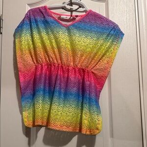 Rainbow Eyelet Women's Top
